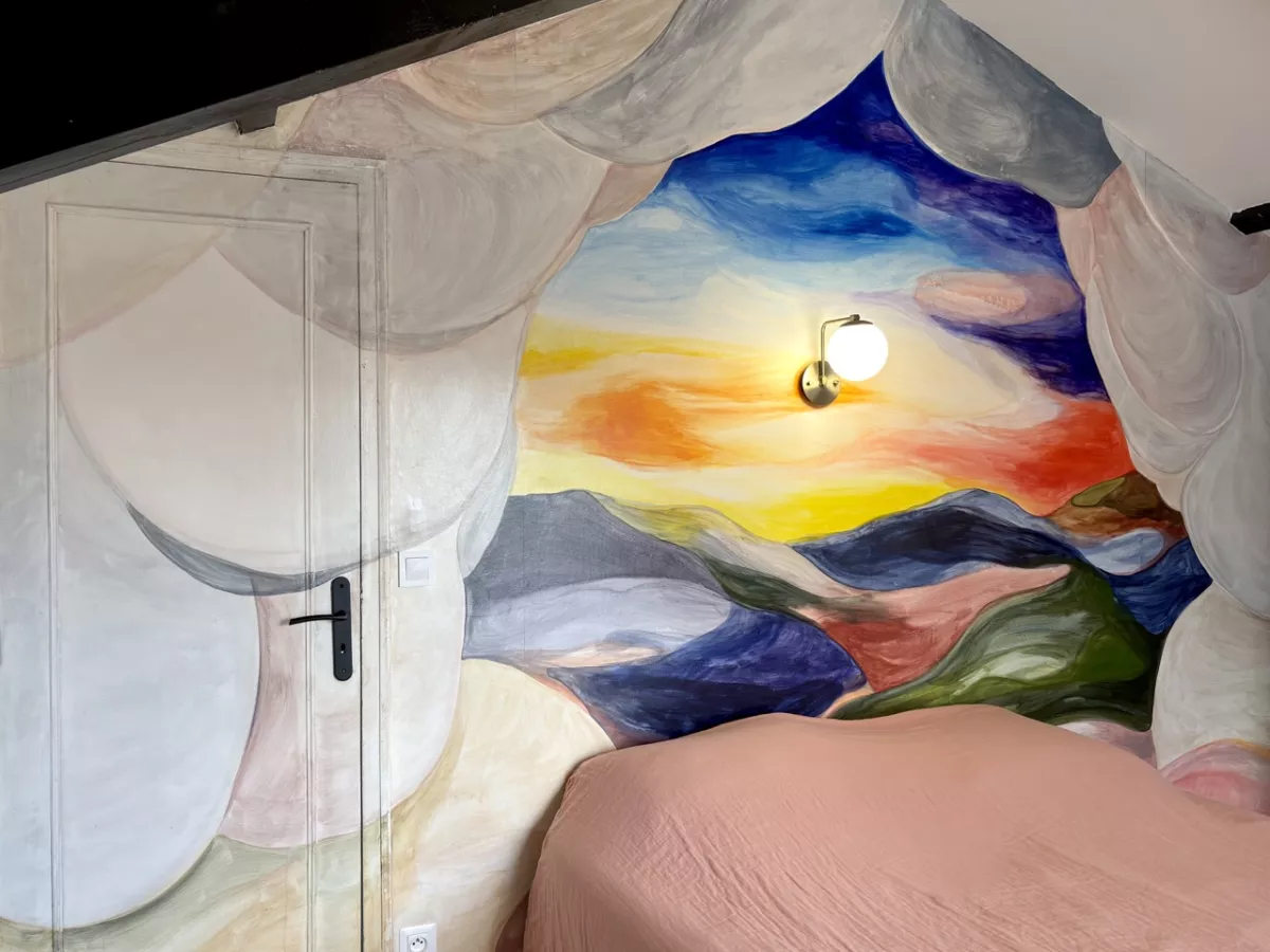 Fresque murale, commande privée